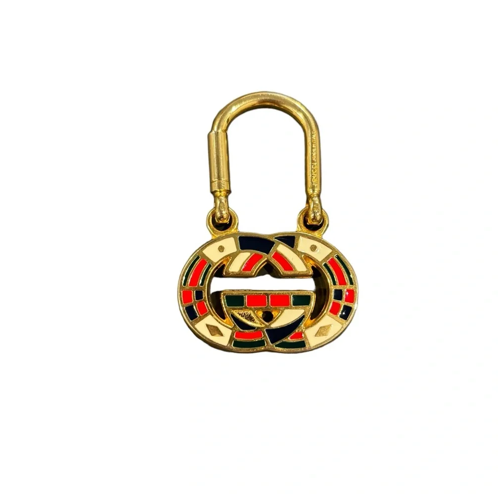 1980s Gucci bag charm rare. In EUC. Gold toned. 100% Authentic - Picture 3 of 5